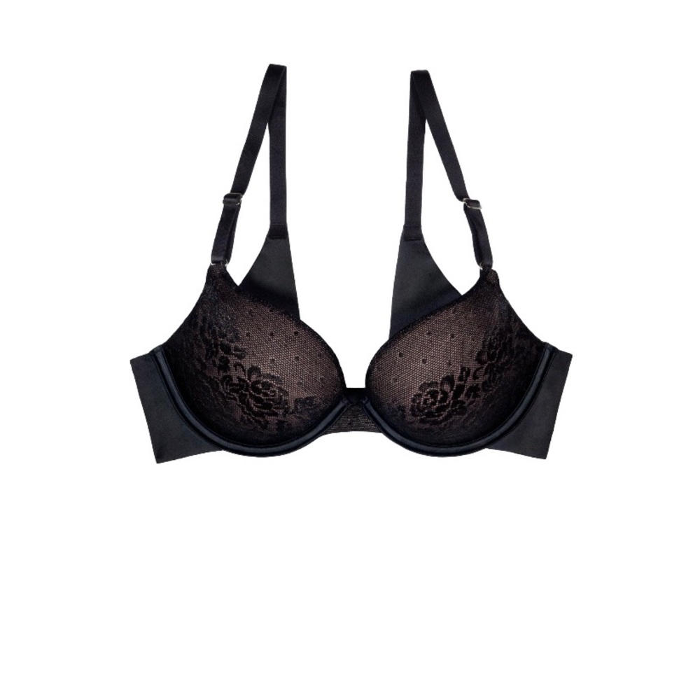 Secret Treasures Women’s Back Smoothing Lace Push Up Bra, Style ST382